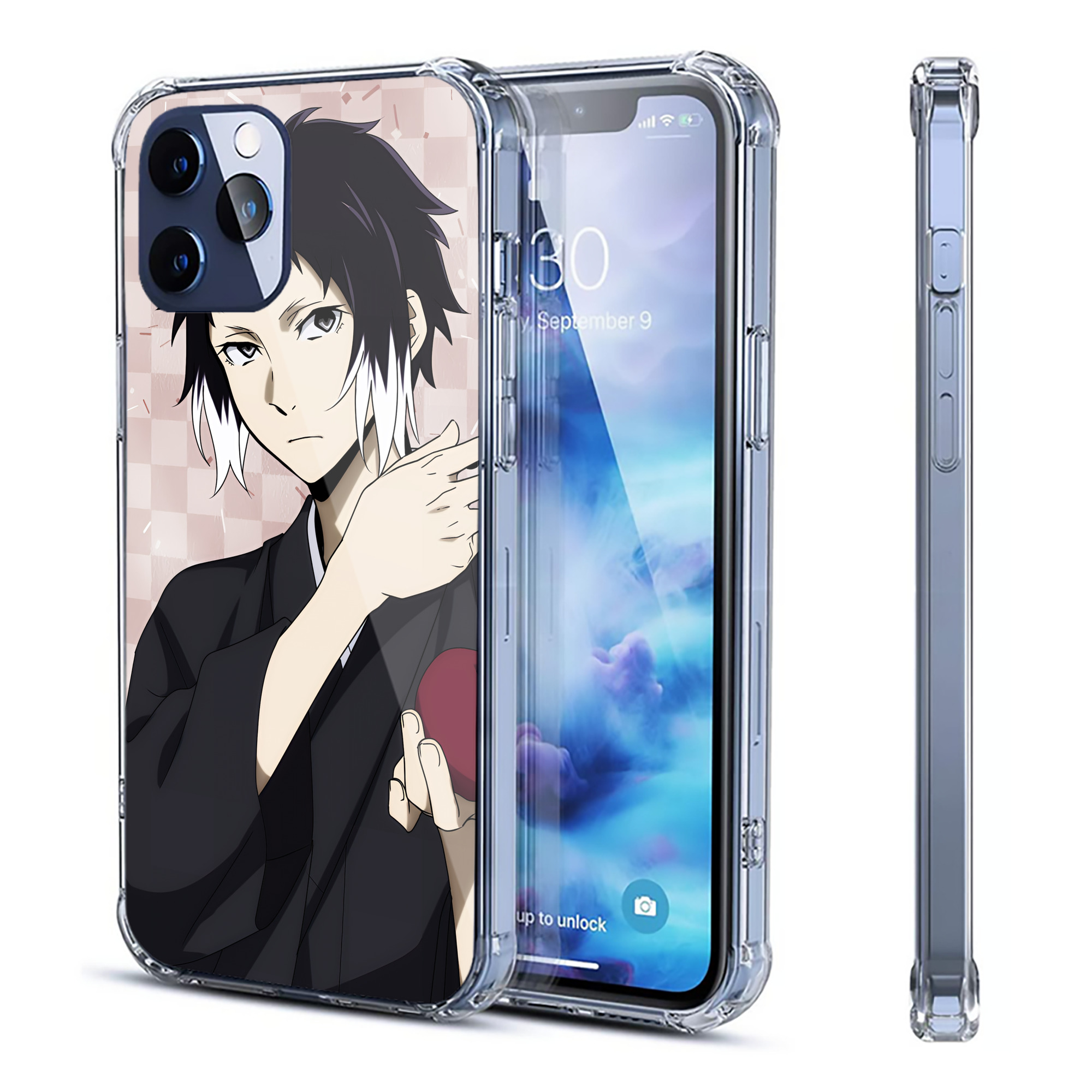 （画像用） 文豪ストレイドッグス Bungo Stray Dogs 【iPhone 12シリーズ対応】透明スマホケース（クリアソフトケース）